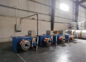 Installation and commissioning photos of buncher machine