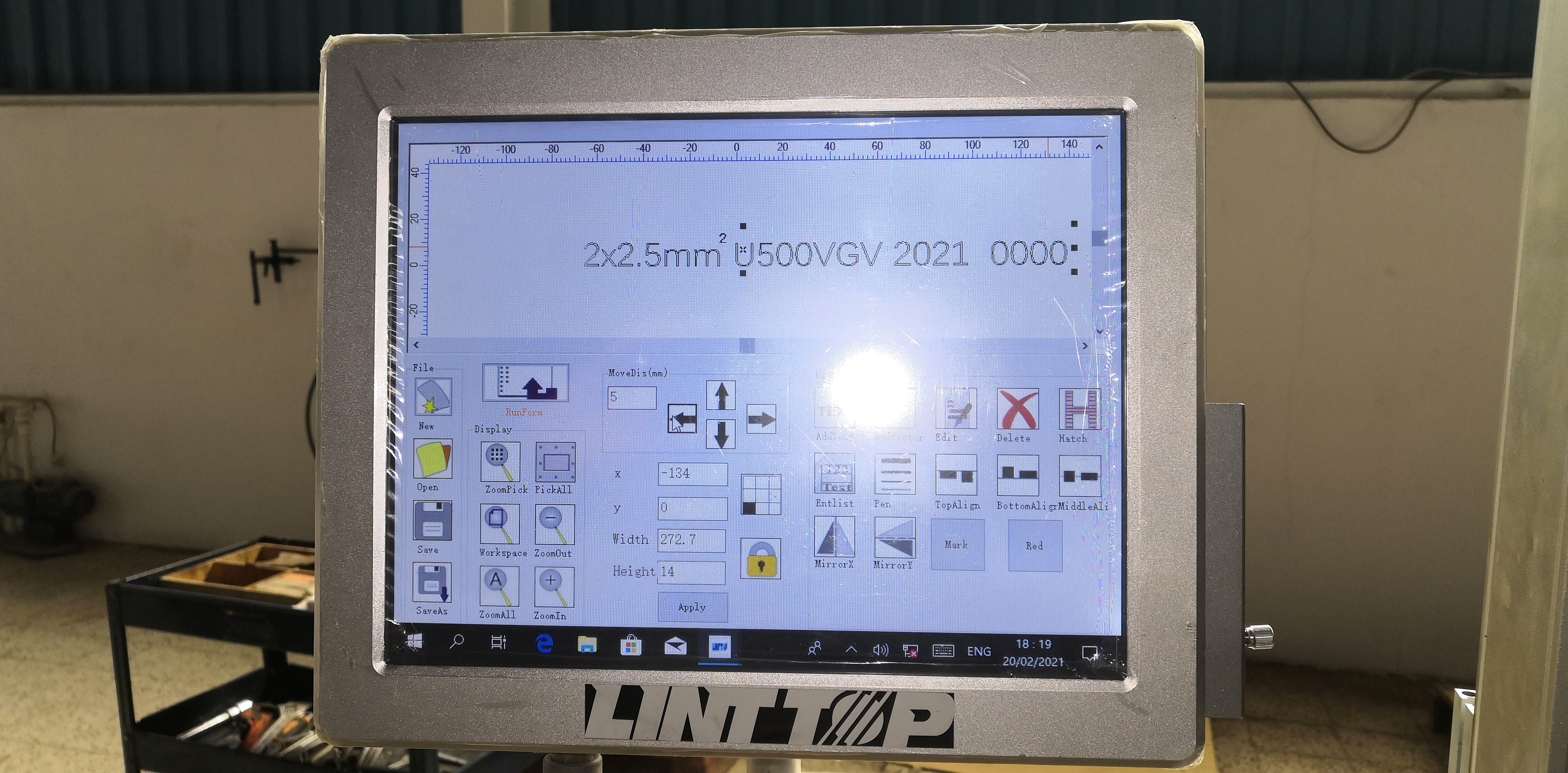 Maszyna do znakowania laserowego kabli
