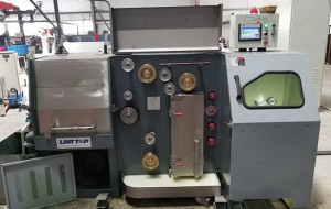 Fine wire drawing machine with annealer