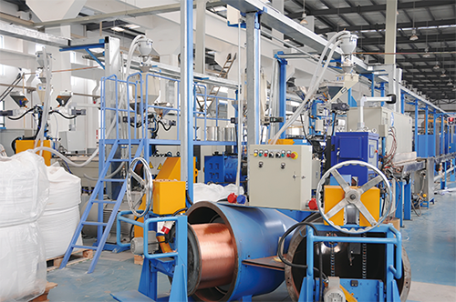 Lint Top High Speed Insulation Extrusion Line.